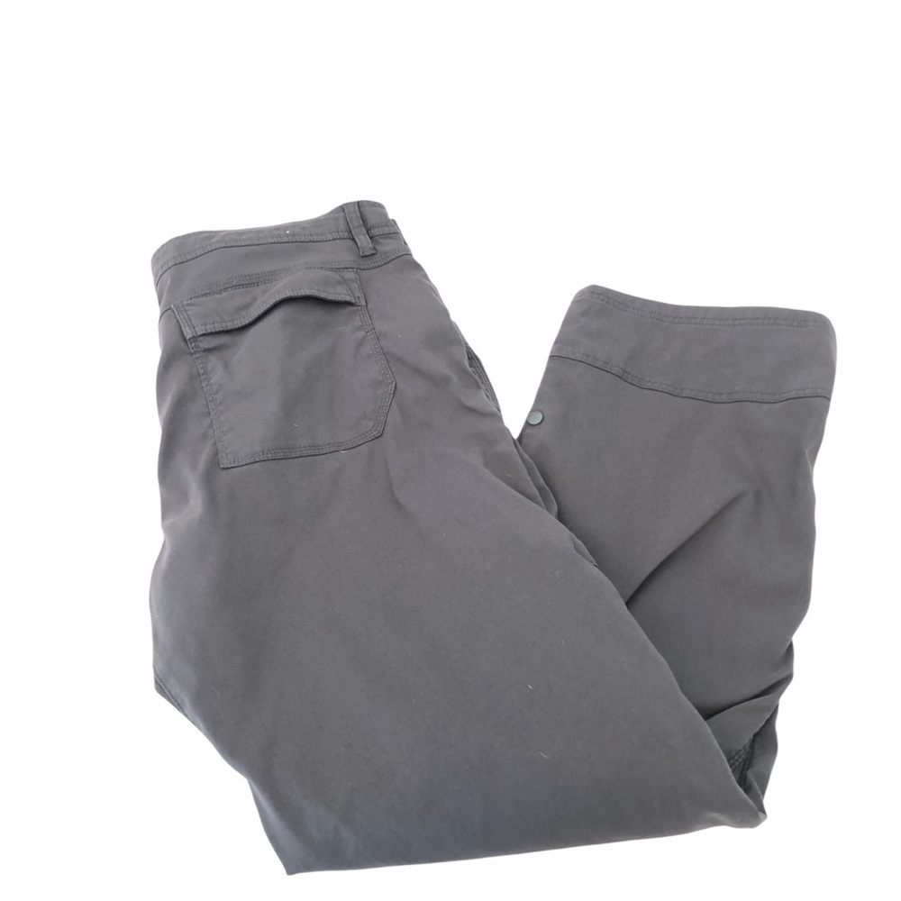 Men’s Prana Zion hiking pants 38x30 built in belt charcoal gray